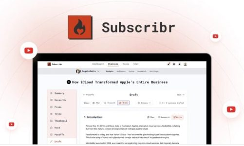 Subscribr Lifetime Deal: Your New YouTube Co-Creator!